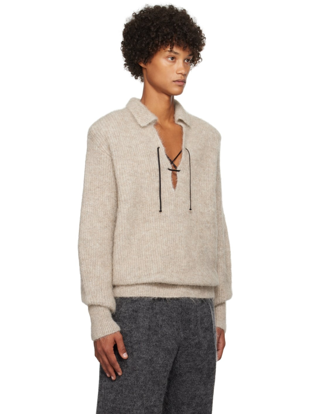 SSENSE Exclusive Taupe Harth Sweater - 2