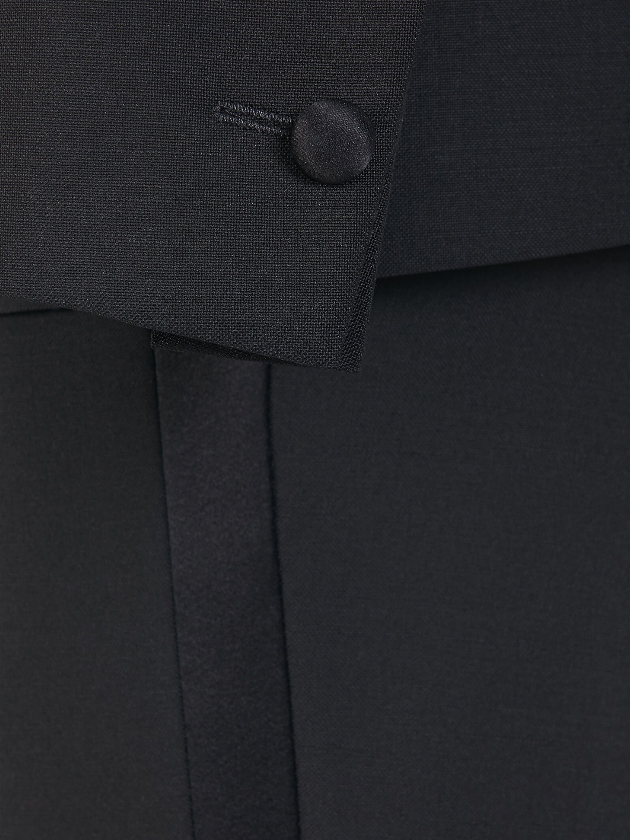 Slim fit tuxedo suit in wool and mohair with satin collar - 5