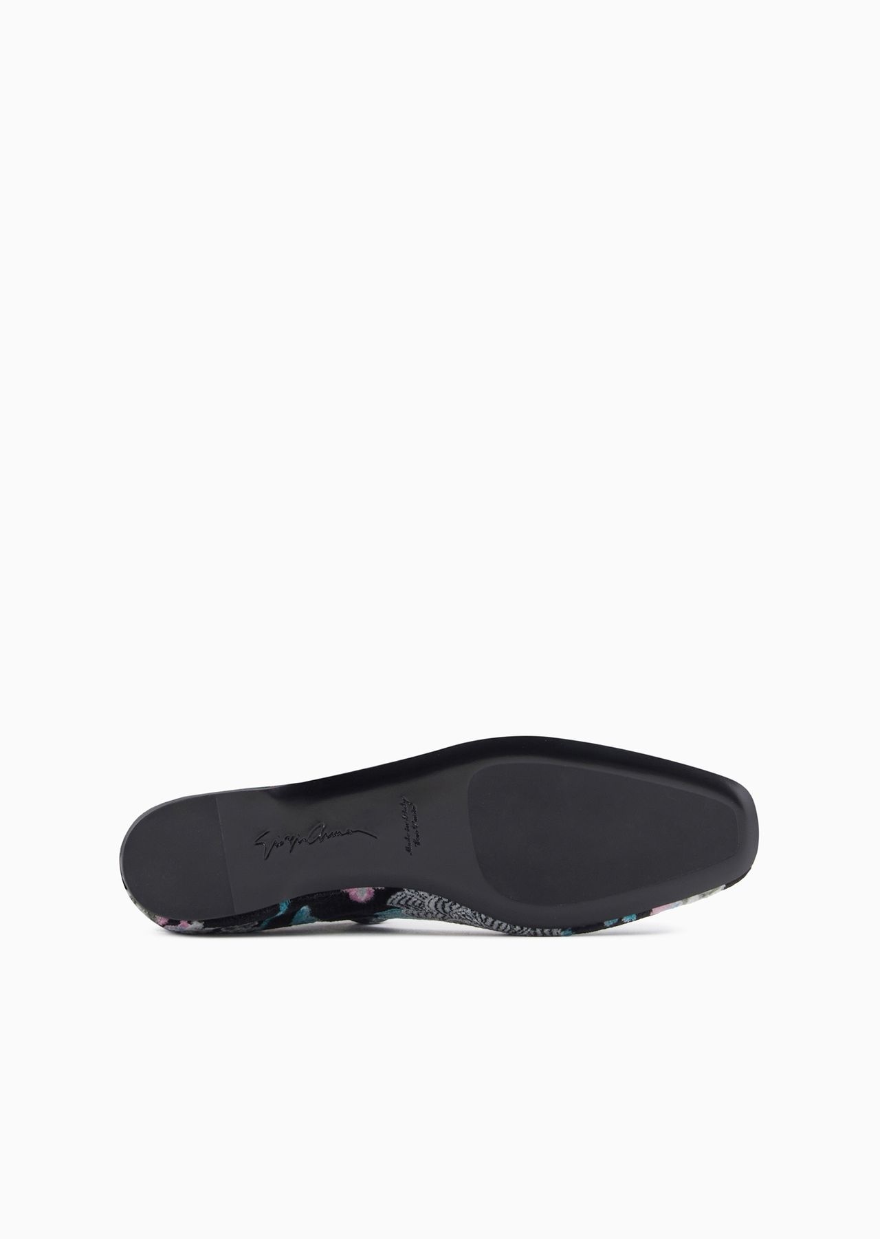 Embroidered velvet ballerinas with strap - 6