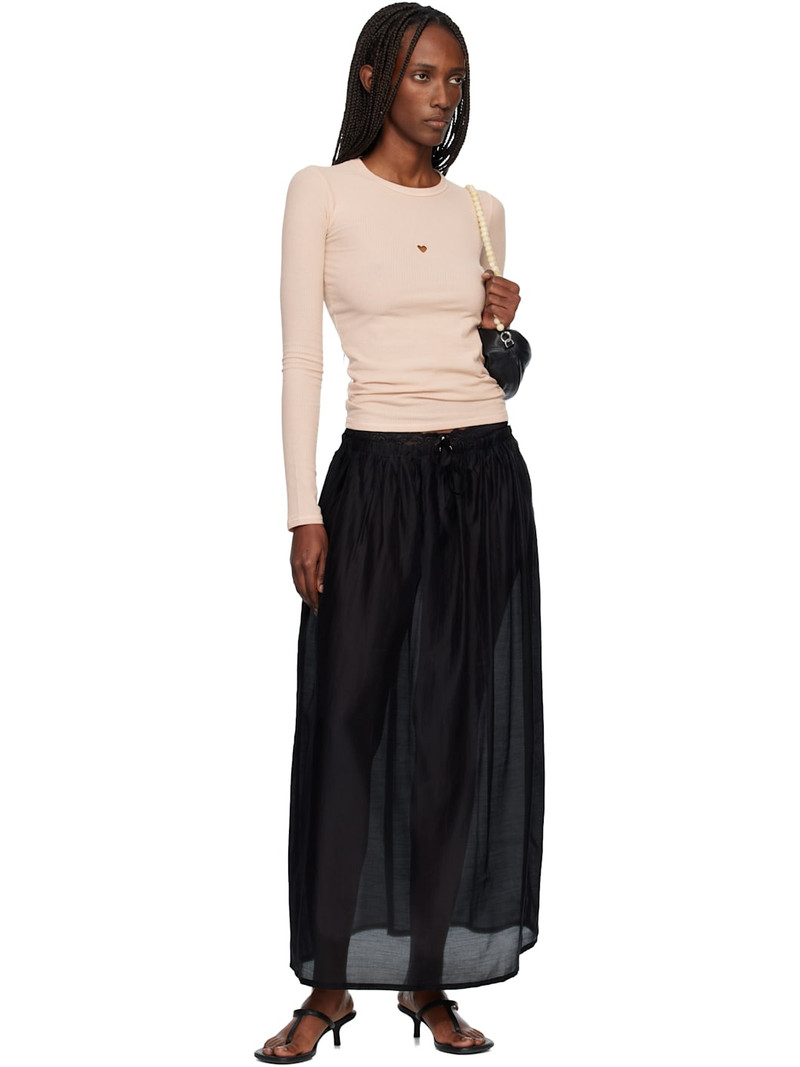 BASERANGE Pink Heart Long Sleeve T-shirt outlook