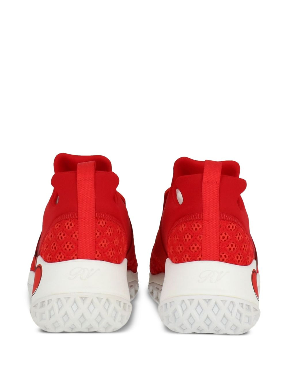 buckle-strap heart-detail sneakers - 3