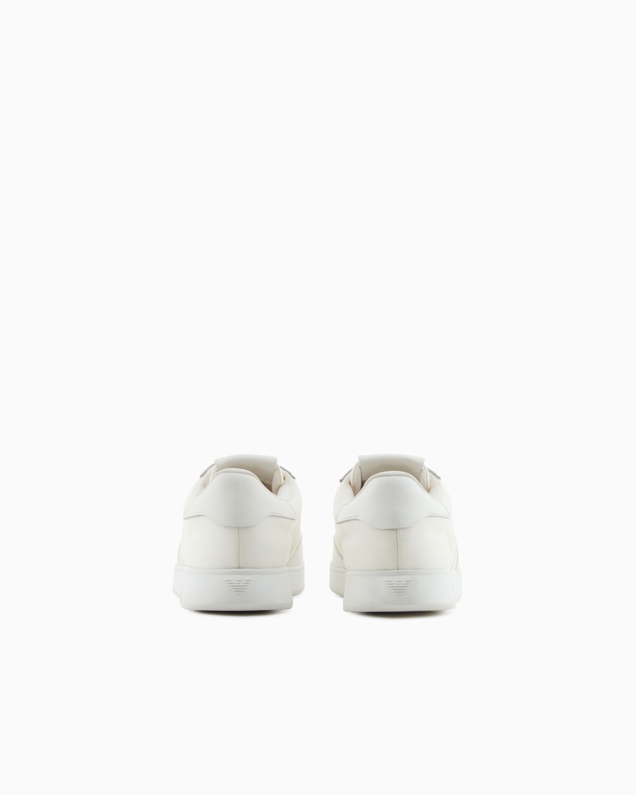 NYLON SNEAKERS WITH LEATHER DETAILS - 4