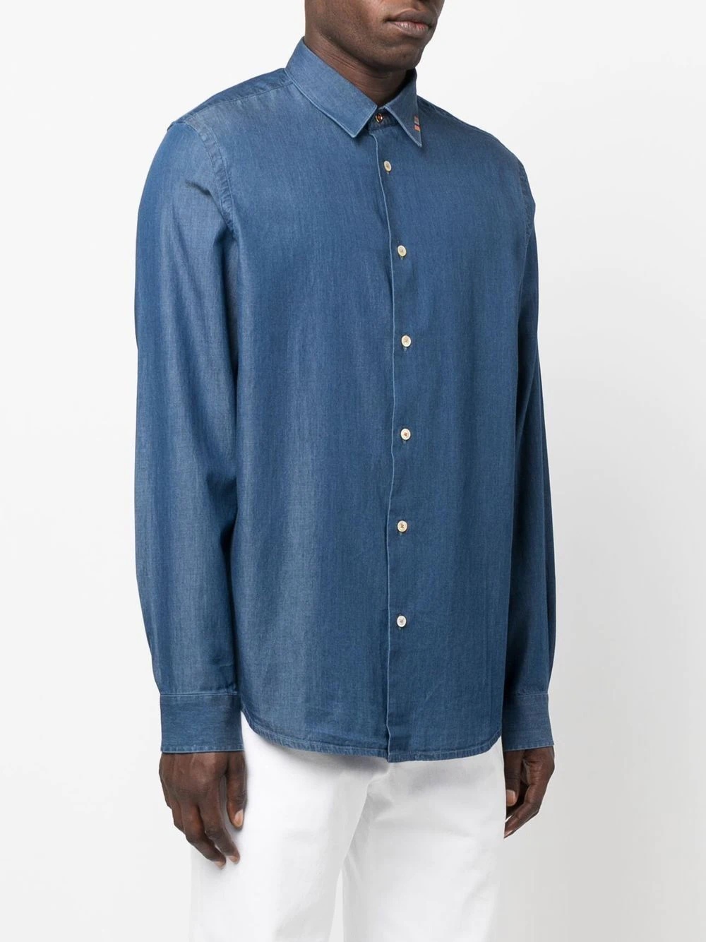 button-up denim shirt - 3