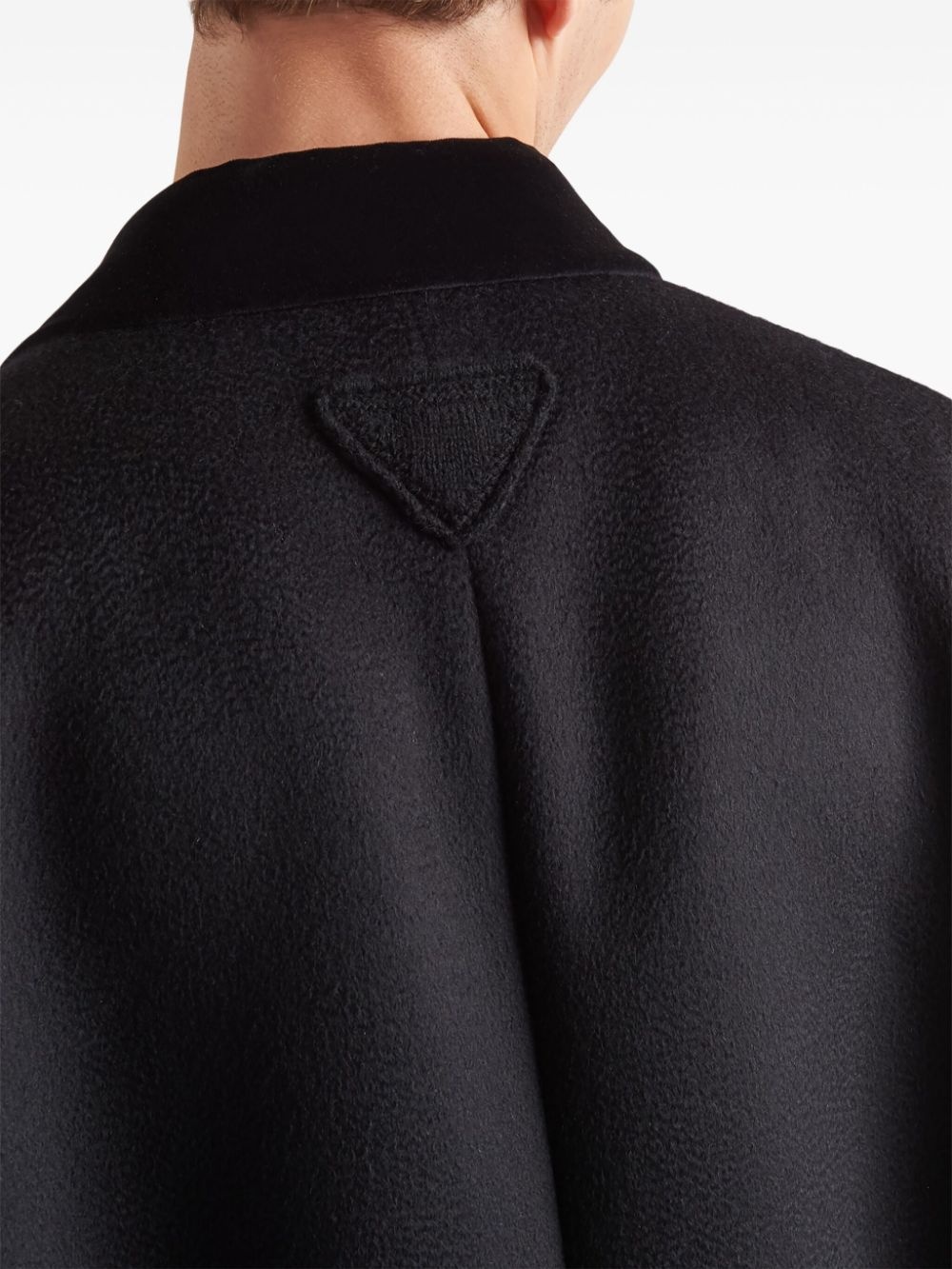 double-breasted cashmere coat - 5