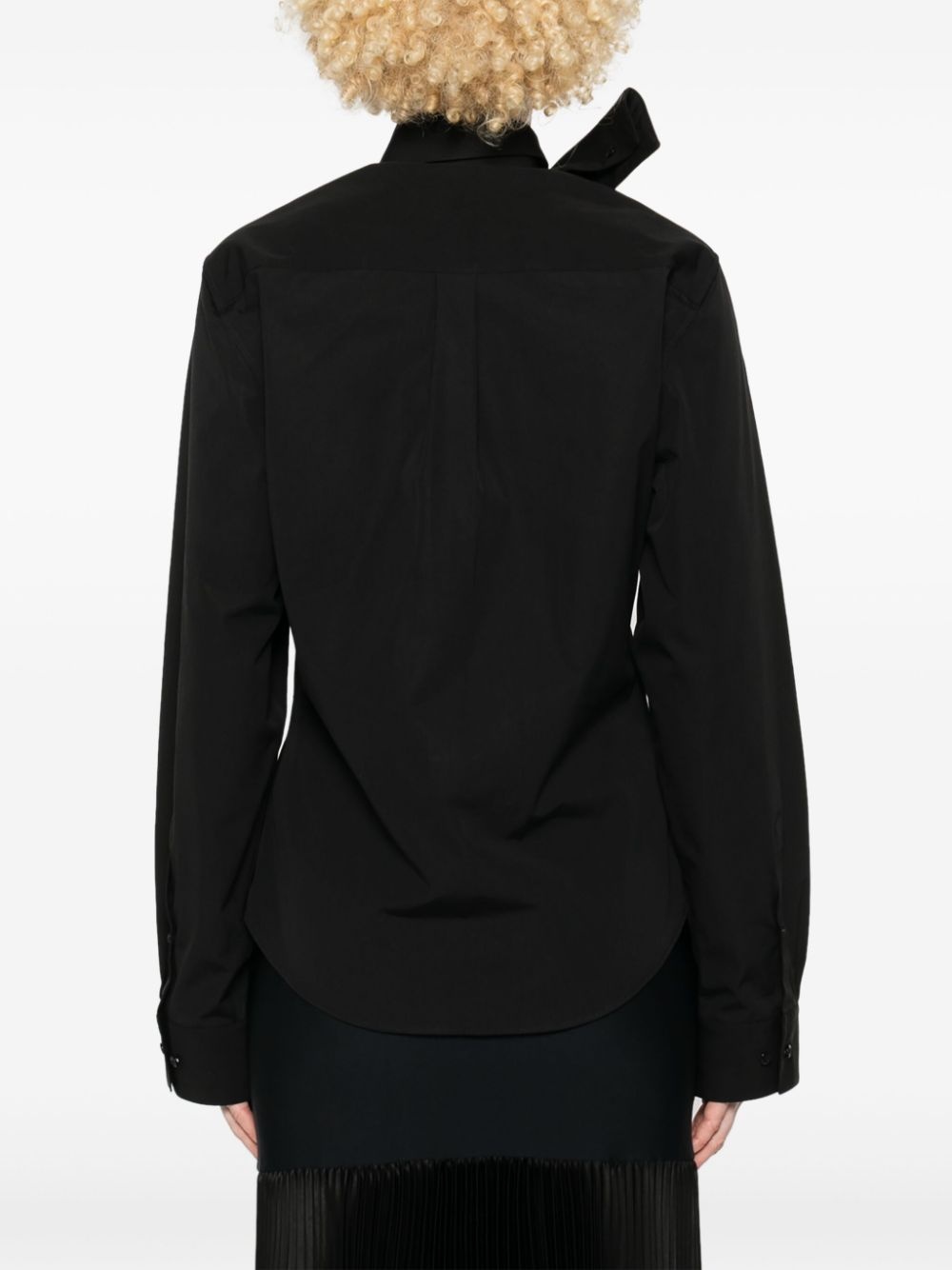 scarf-collar shirt - 4