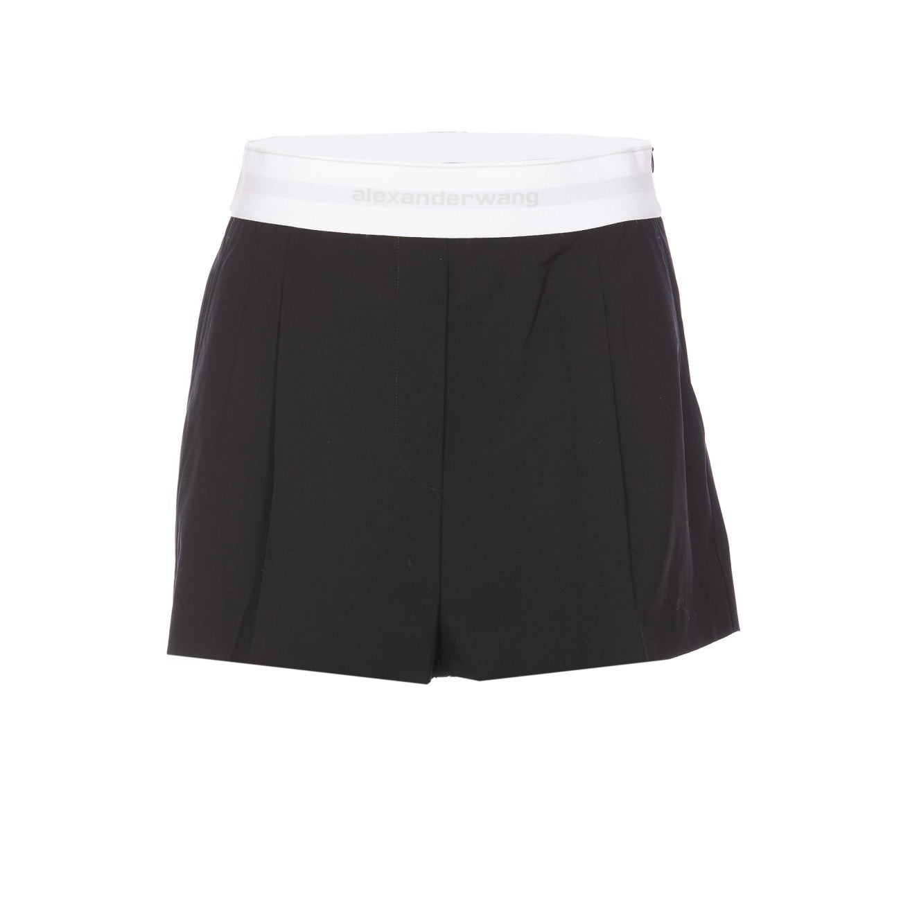 Alexander Wang Women High Waisted Pleated Short With Logo Elastic - 1