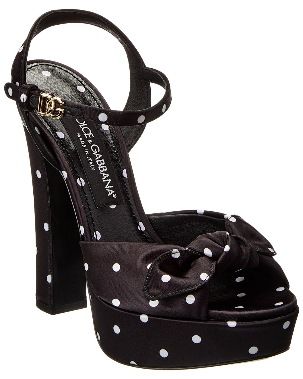 Dolce & Gabbana Satin Platform Sandal - 1