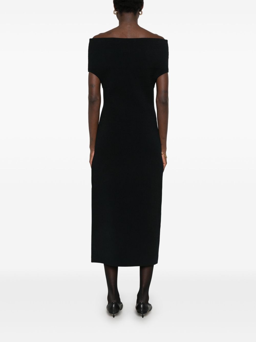 double-knit maxi dress - 4