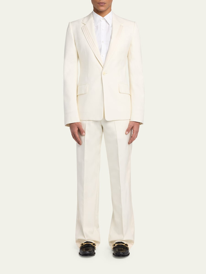 Alexander McQueen Men's Wool Pleated-Lapel Single-Breasted Dinner Jacket outlook