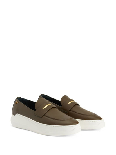 Giuseppe Zanotti New Conley leather loafers outlook