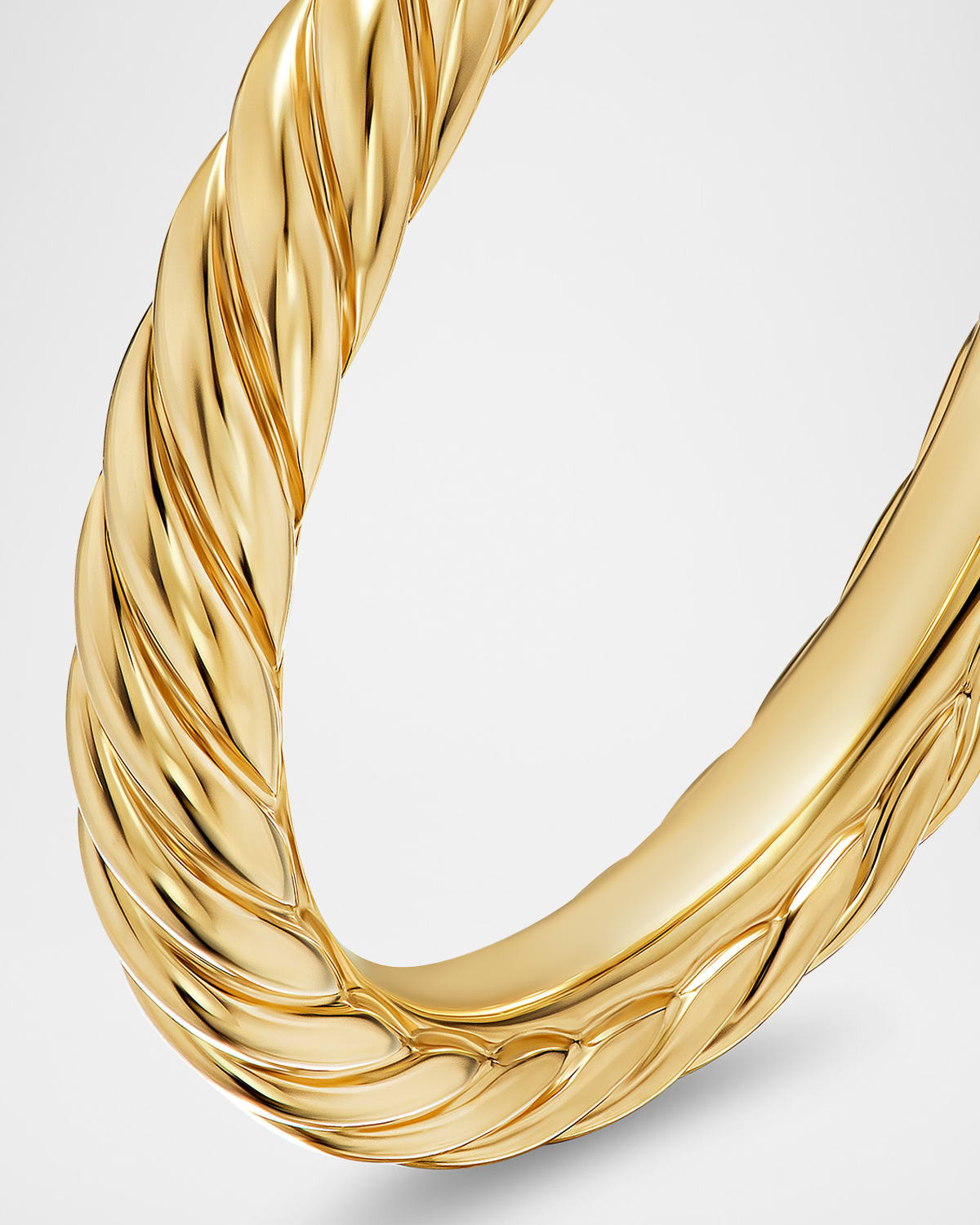 Modern Cable Band Ring in 18K Gold, 2.8mm - 4