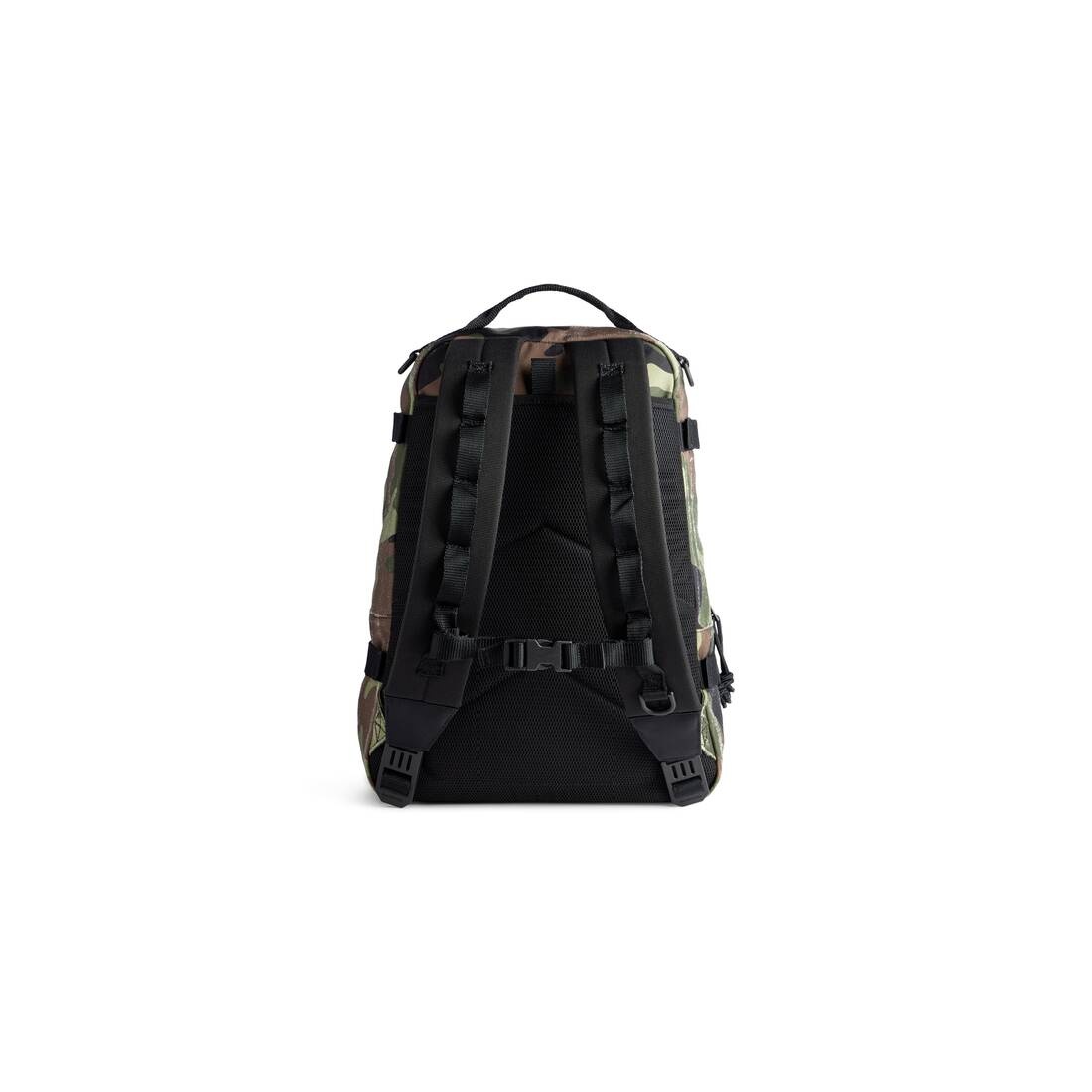 Men's Army Space Small Backpack Camo Print in Dark Green - 4