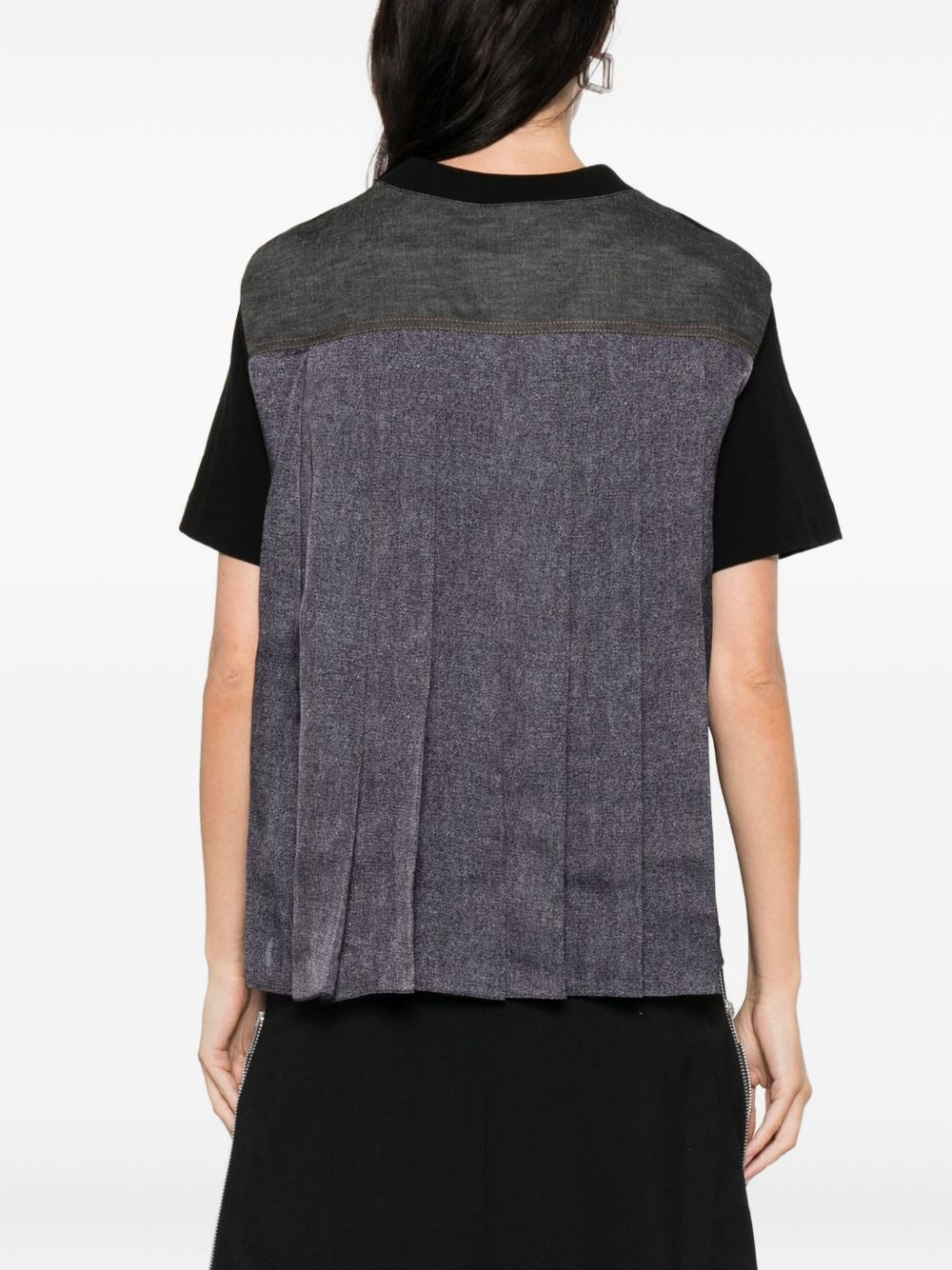 layered crew-neck T-shirt - 4
