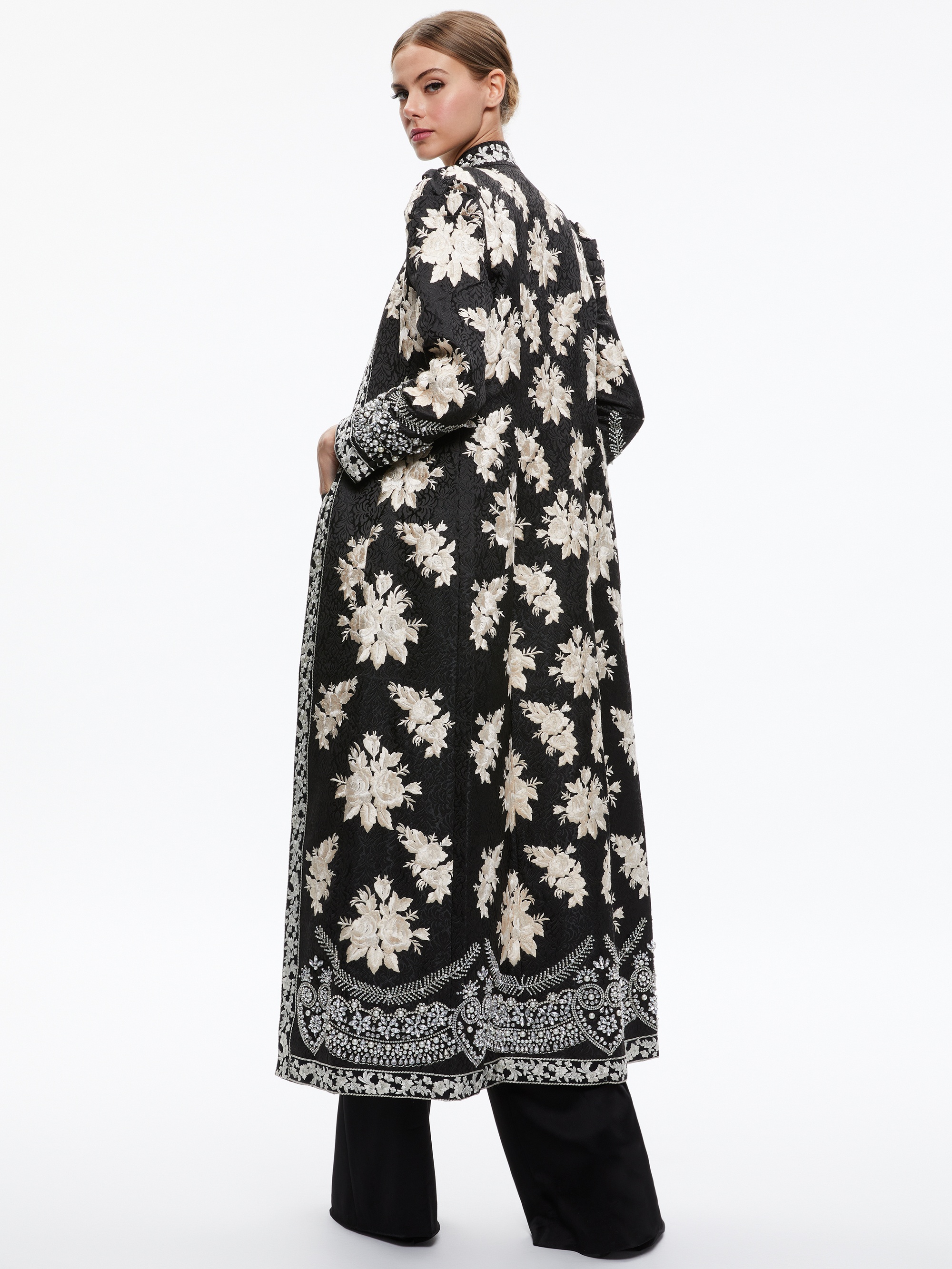THOMAS EMBROIDERED MAXI COAT - 3