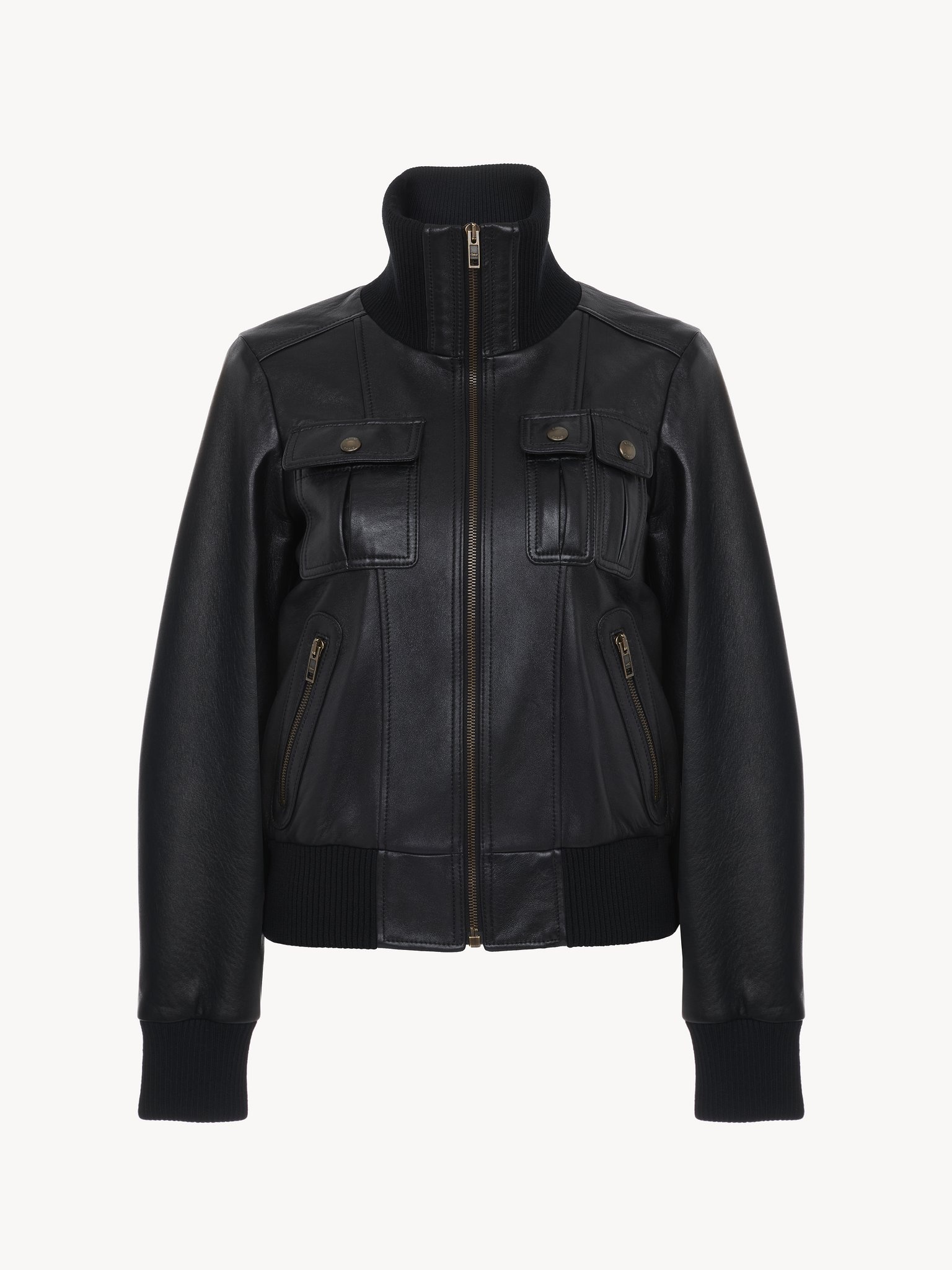 SHORT BLOUSON IN LEATHER - 2