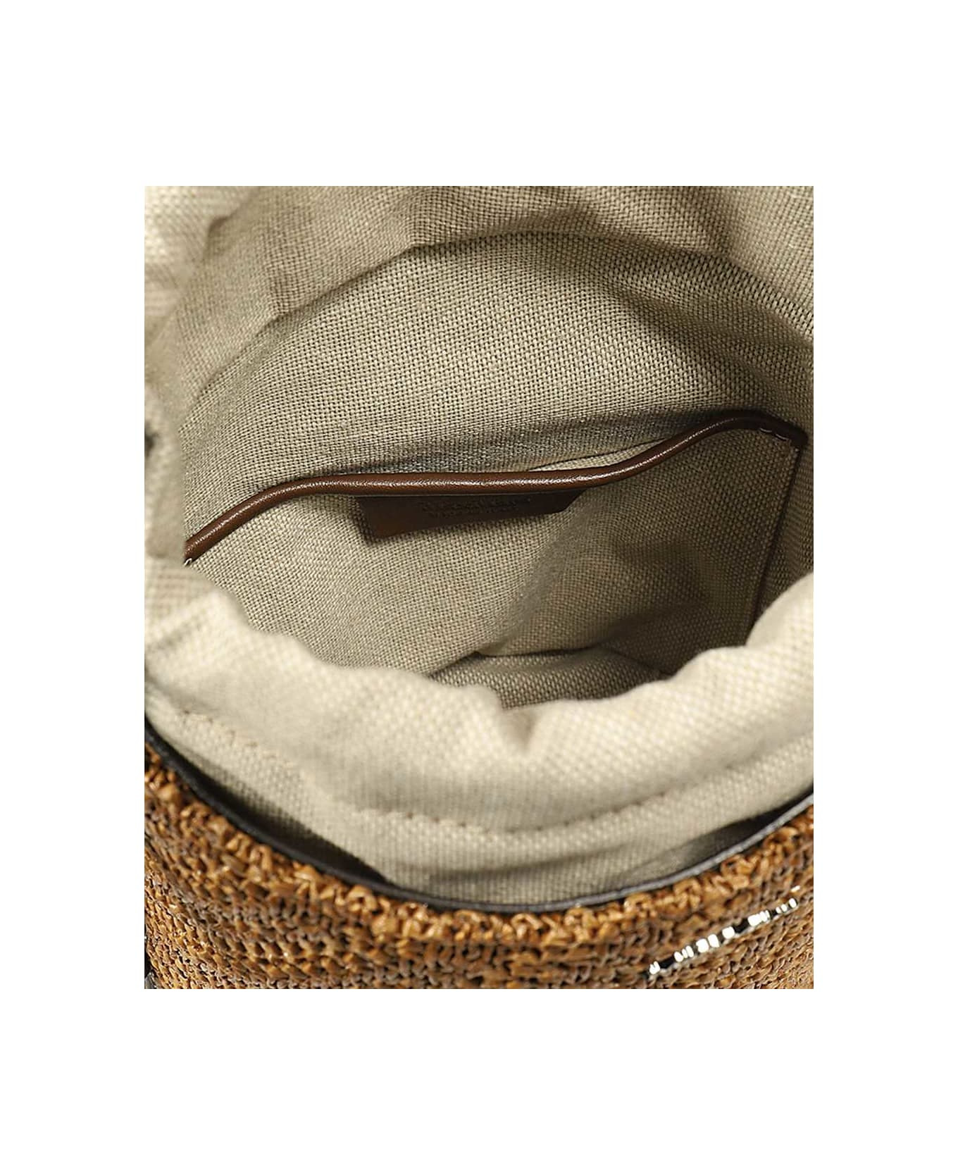 Logo Plaque Drawstring Shoulder Bag Max Mara - 3