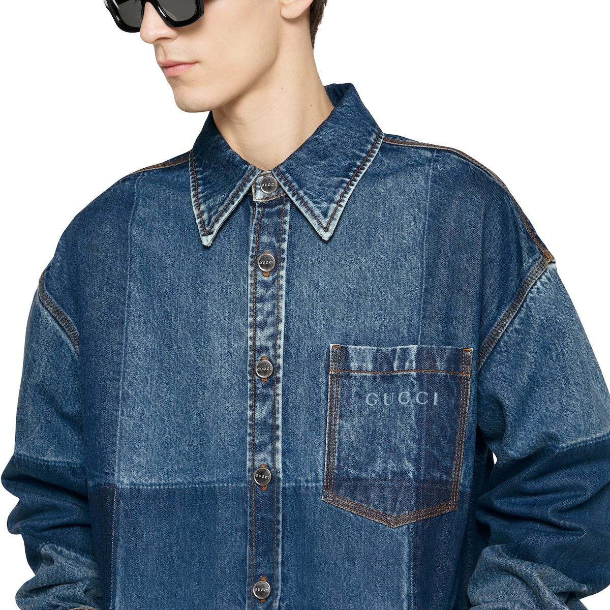 Cotton denim shirt - 5