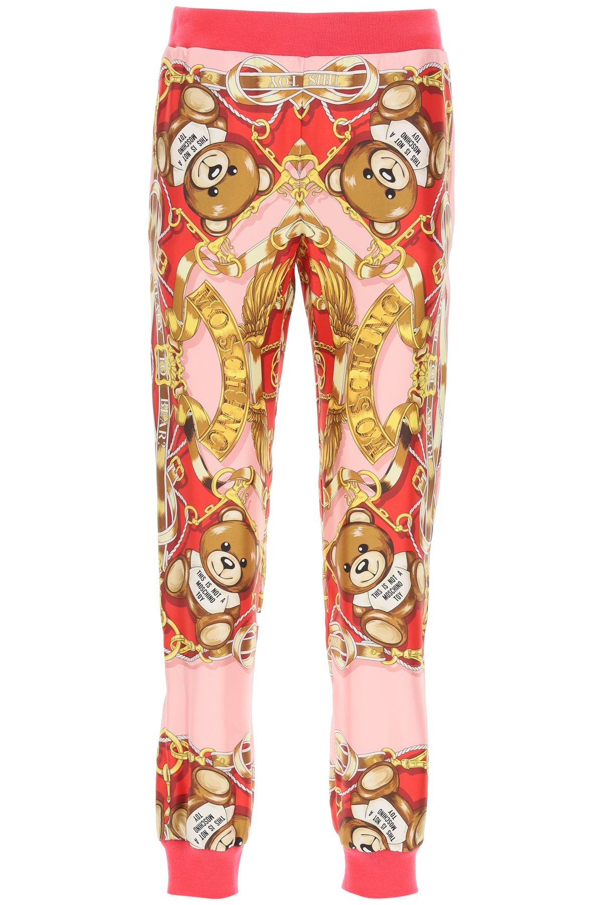 SILK JOGGER PANTS WITH FOULARD PRINT - 1