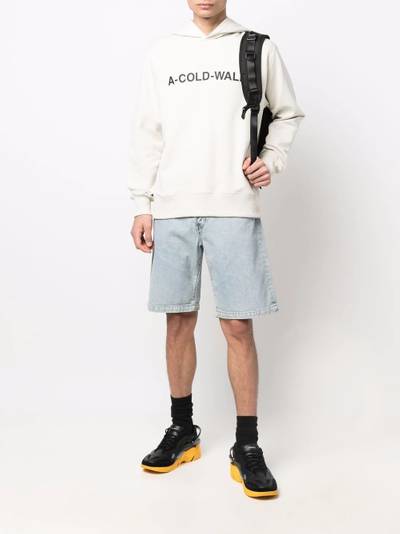 A-COLD-WALL* logo-print hooded sweat top outlook