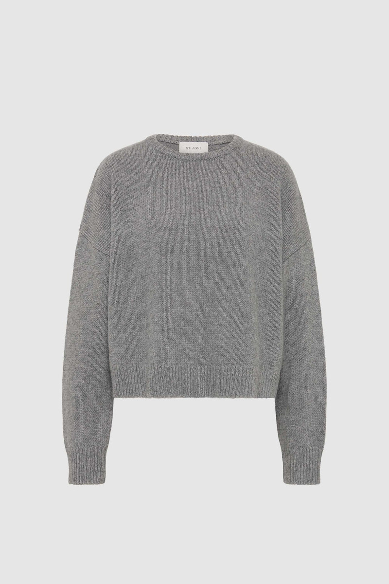 Cropped Sweater - Concrete 1