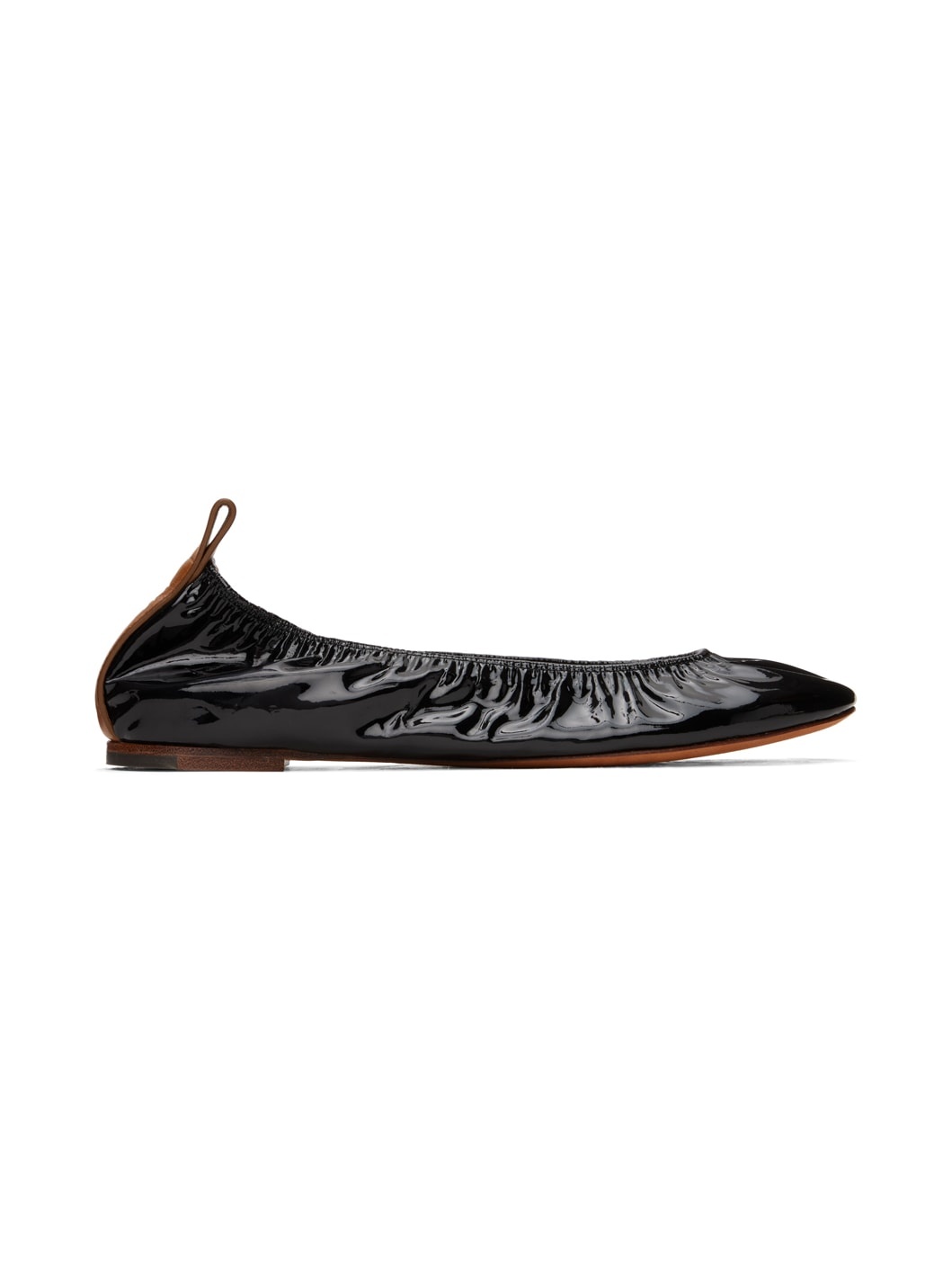 Black 'The Ballerina Flat' Patent Leather Ballerina Flats - 1