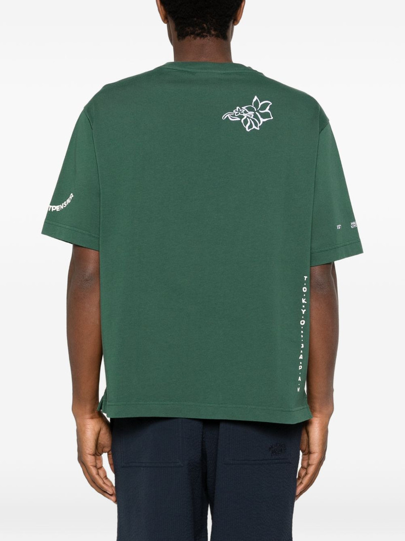 Art Nouveau stamp-print T-shirt 4
