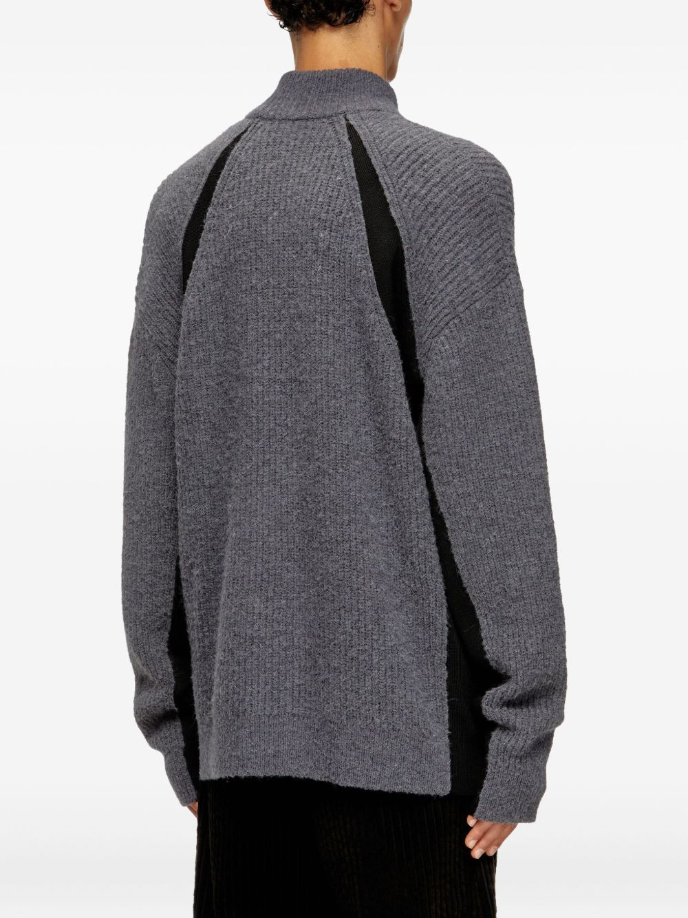 K-Lollo-TN ribbed panelled sweater - 4