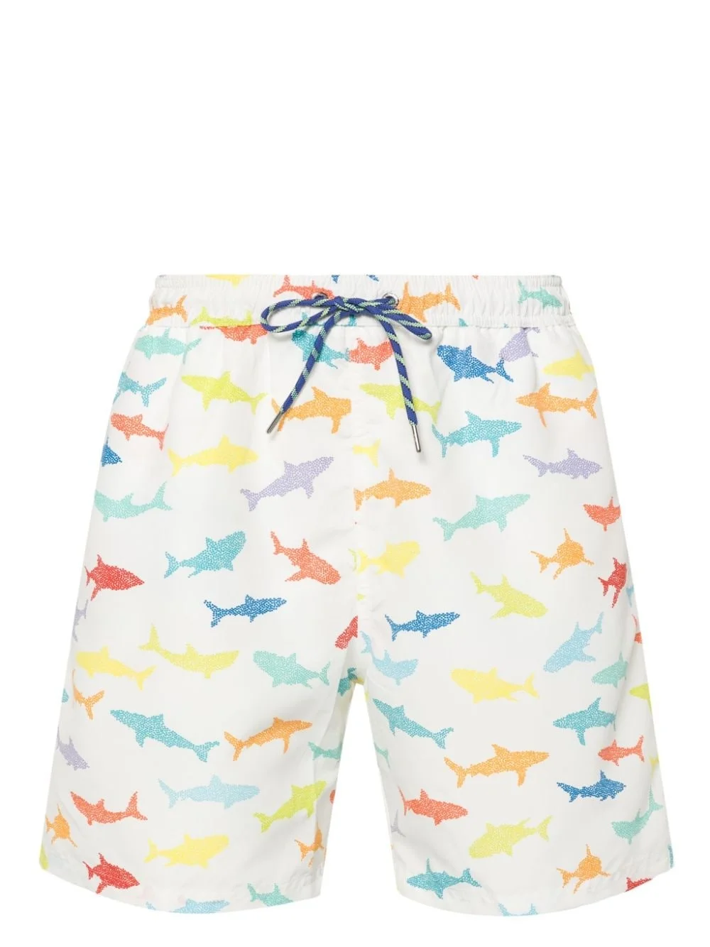 shark-print swim shorts - 1