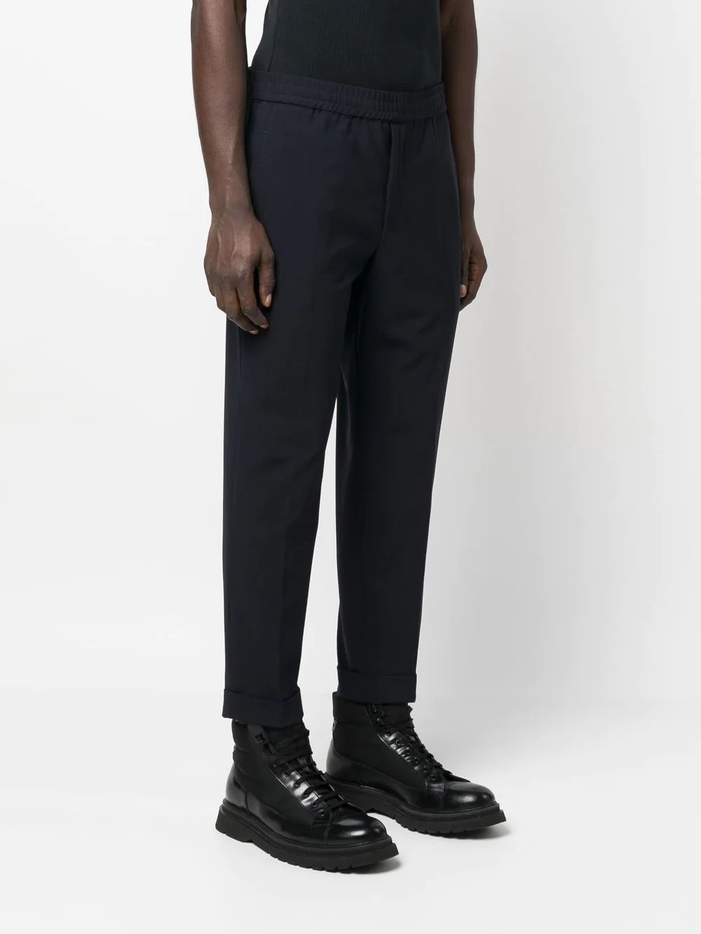 tapered cropped trousers - 3