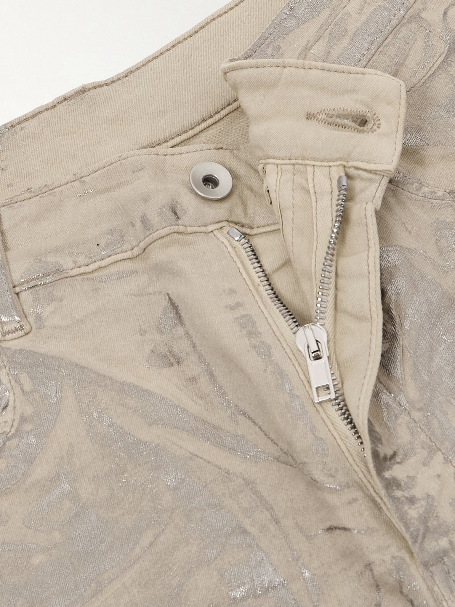 Geth metallic wide-leg jeans Metallic - 4