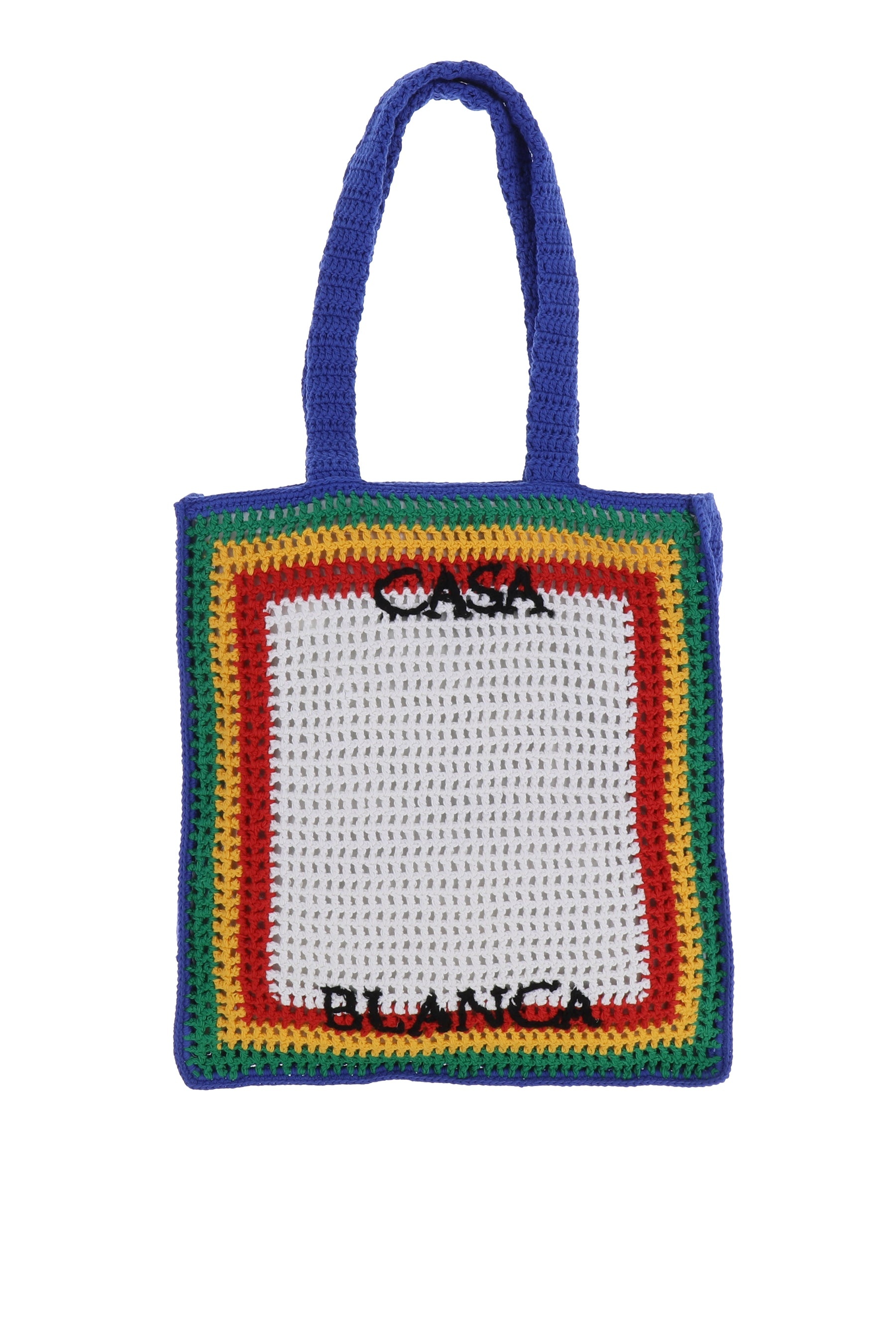 CASABLANCA COTTON STRIPE CROCHET BAG / MULTI | nubiantokyo