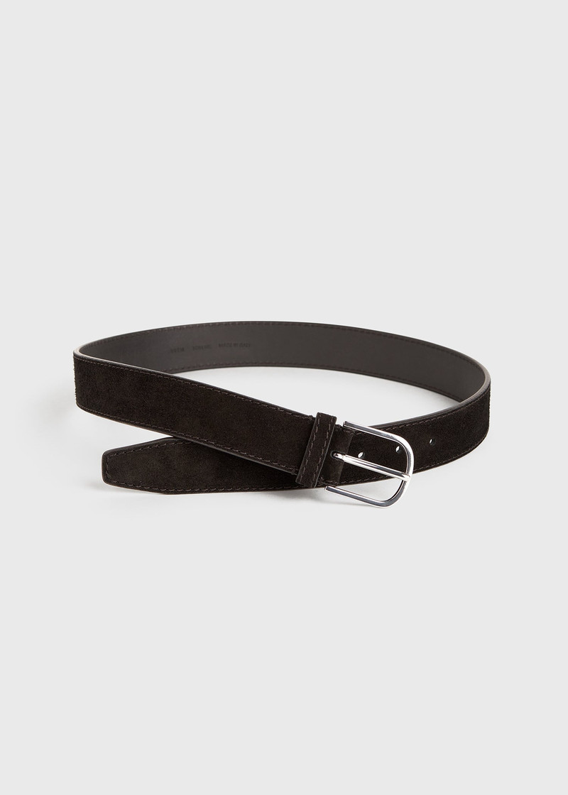 Wide trouser belt espresso 4