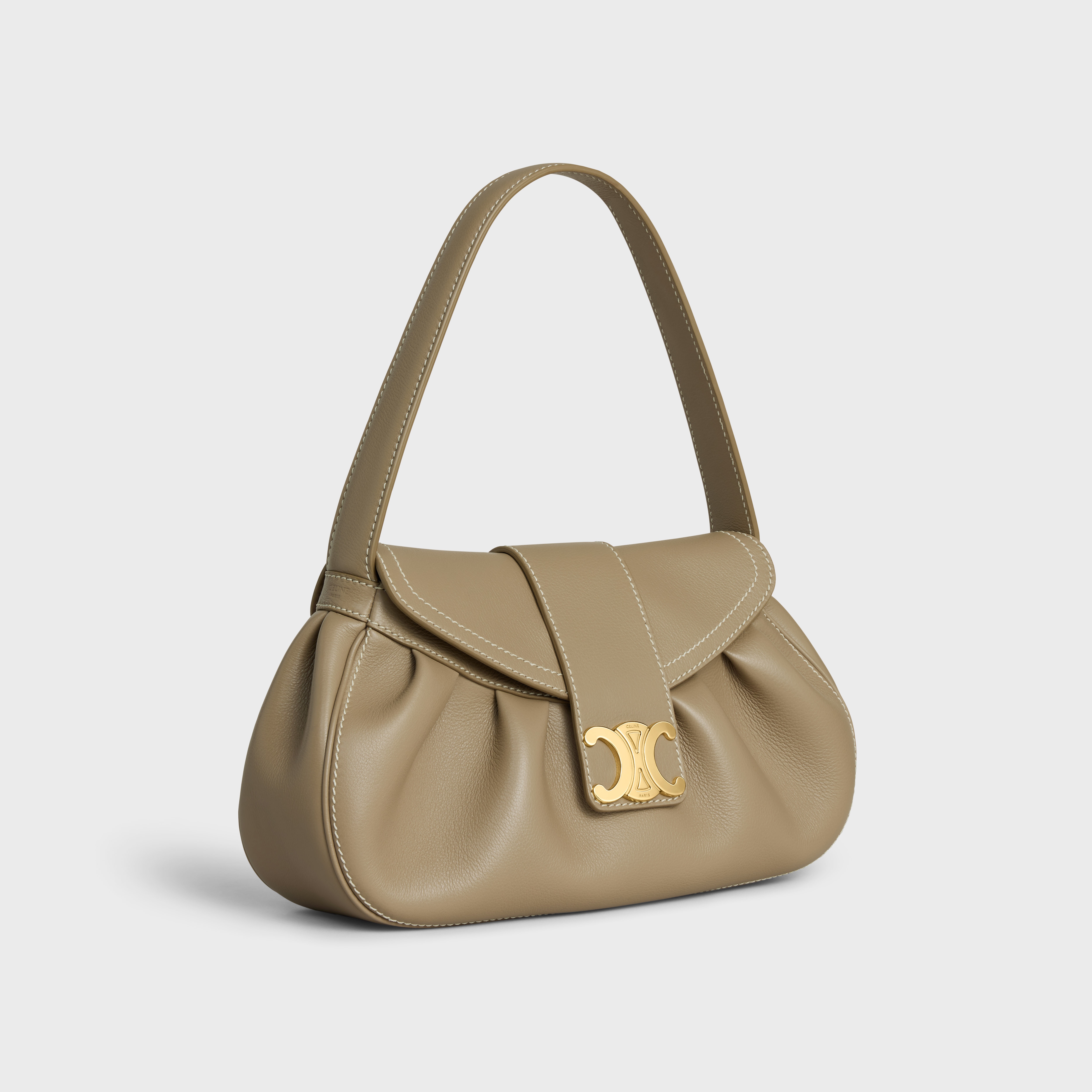 MEDIUM POLLY BAG in SUPPLE CALFSKIN - 2