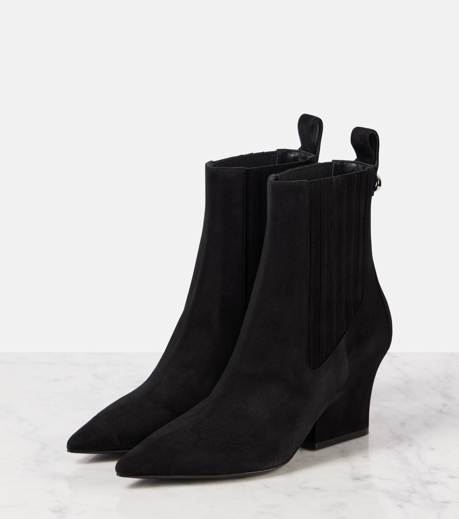 VLogo Lockette suede ankle boots - 4