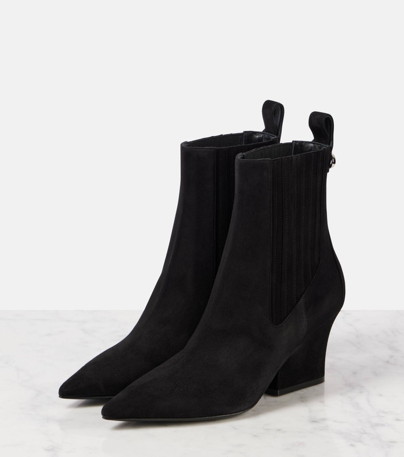 VLogo Lockette suede ankle boots 4