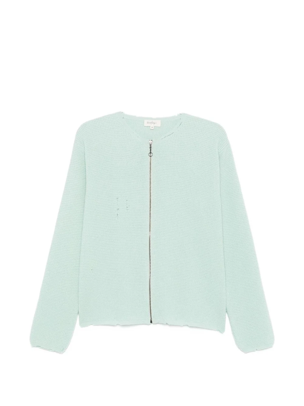Friends distressed waffle-knit cardigan - 1