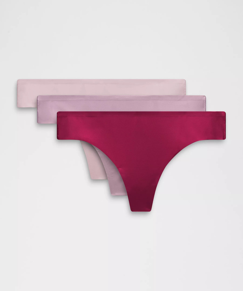 InvisiWear Mid-Rise Thong Underwear *3 Pack 1