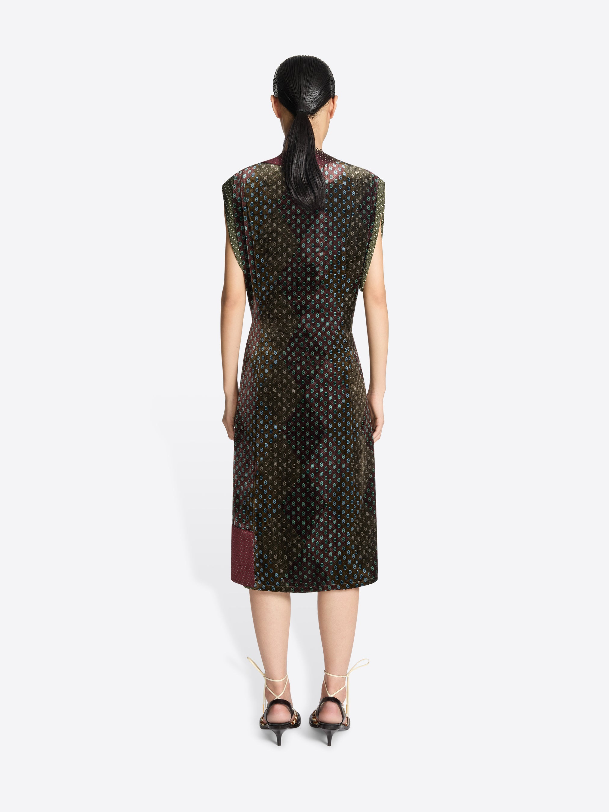 LAYERED VELVET DRESS - 4