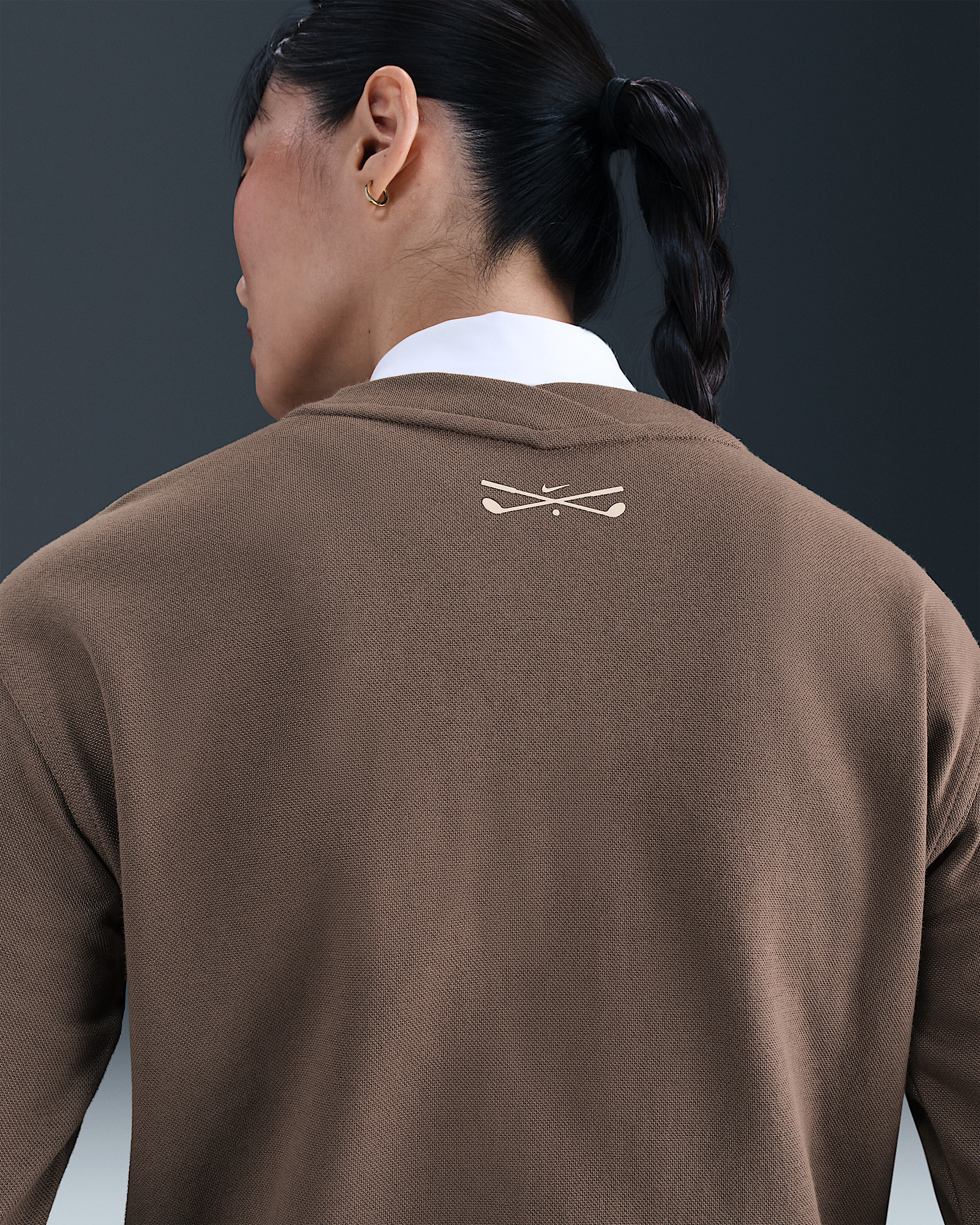 Nike Women's V-Neck Long-Sleeve Golf Top - 2