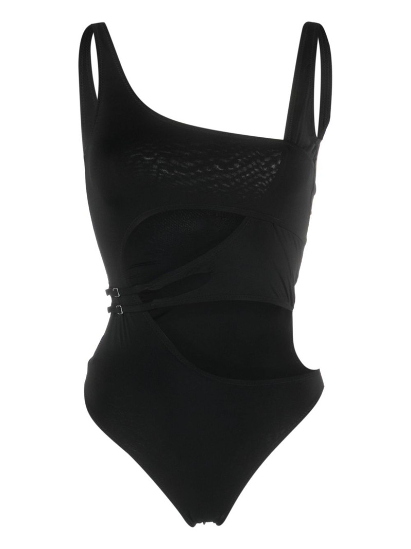cut-out high-cut swimsuit - 1