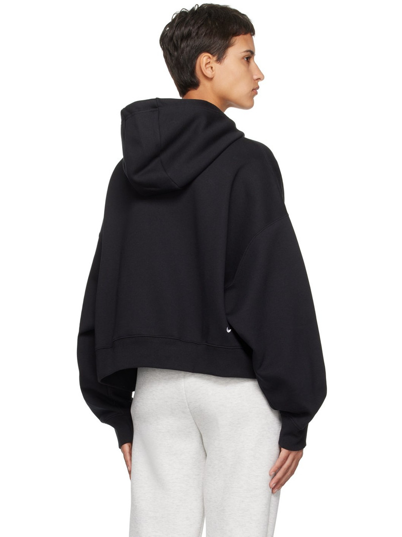 Black Embroidered Hoodie 3