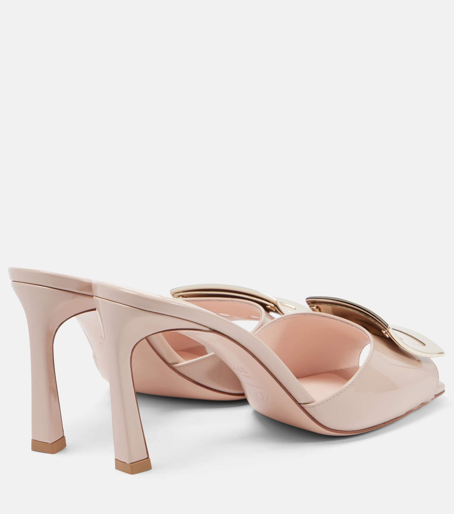 Trompette 85 patent leather mules - 2