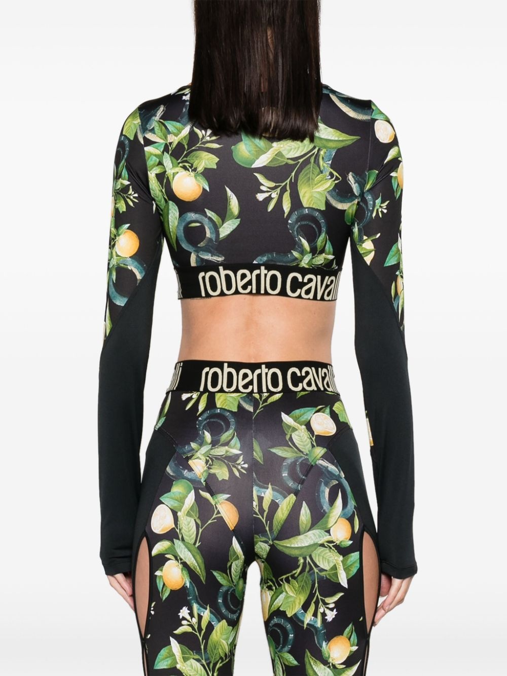 Lemon-print crop top - 4