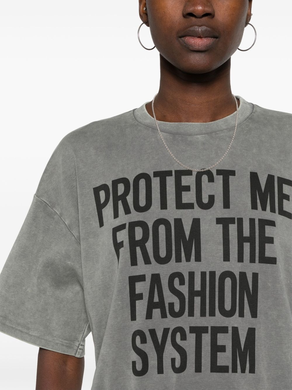 slogan-print cotton T-shirt - 5