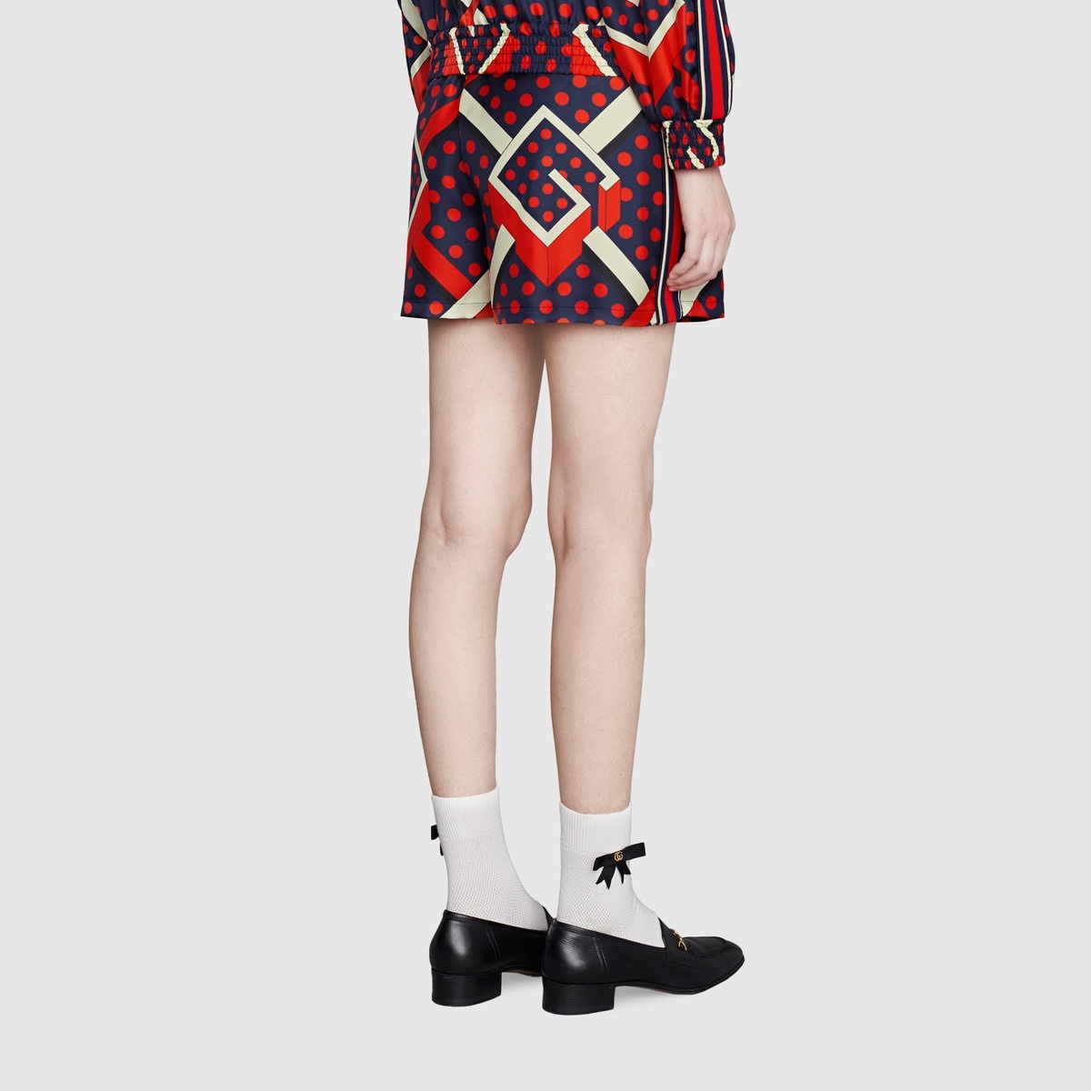 G dot labyrinth print shorts - 4
