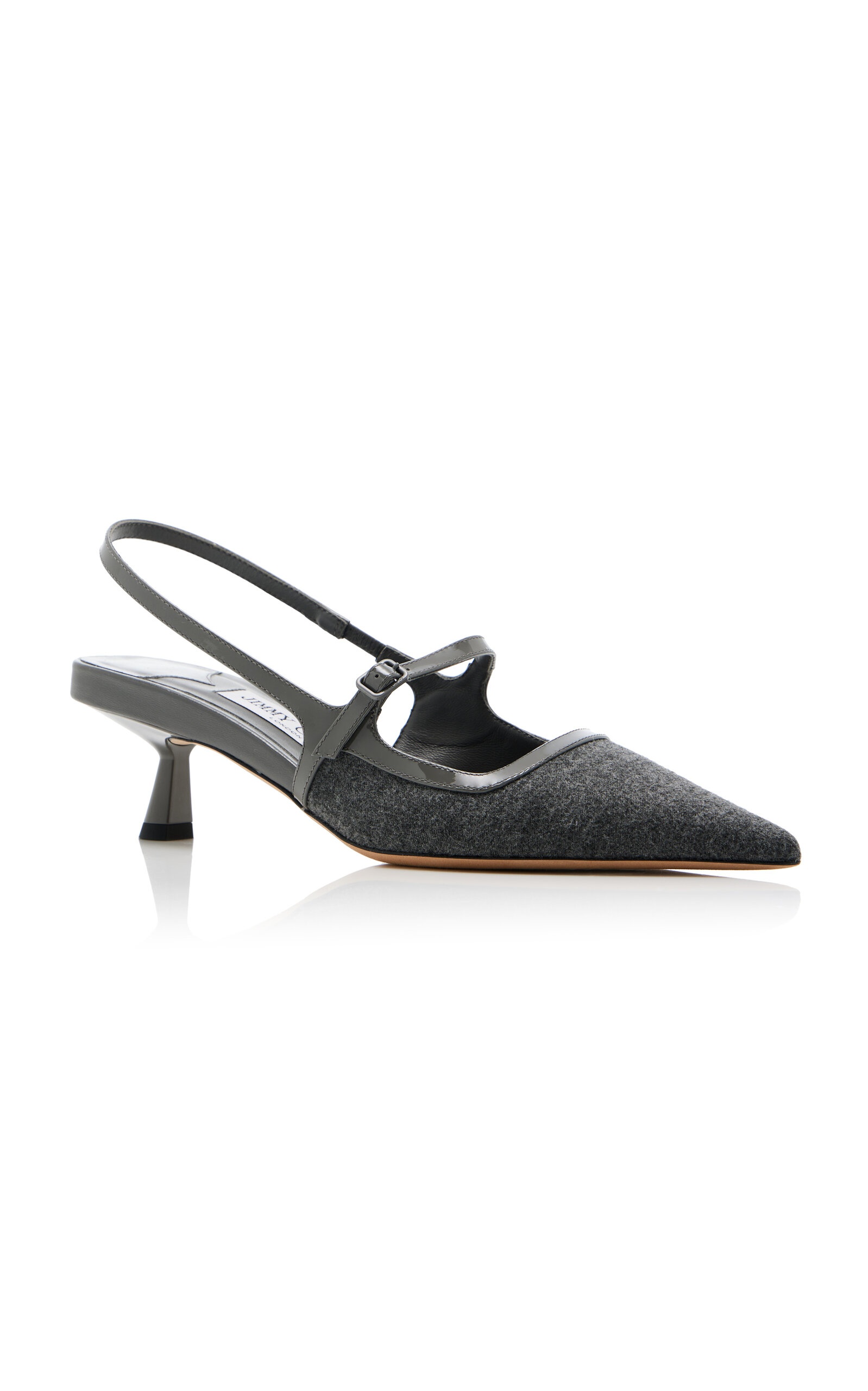 Didi Flannel Slingback Pumps grey - 5