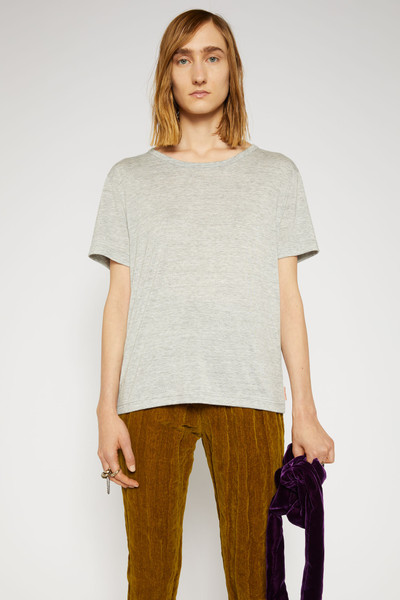 Acne Studios Logo-label t-shirt pale grey melange outlook