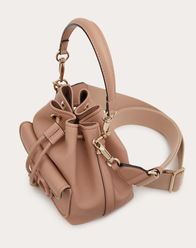 Valentino VALENTINO GARAVANI LOCÒ CALFSKIN BUCKET BAG outlook