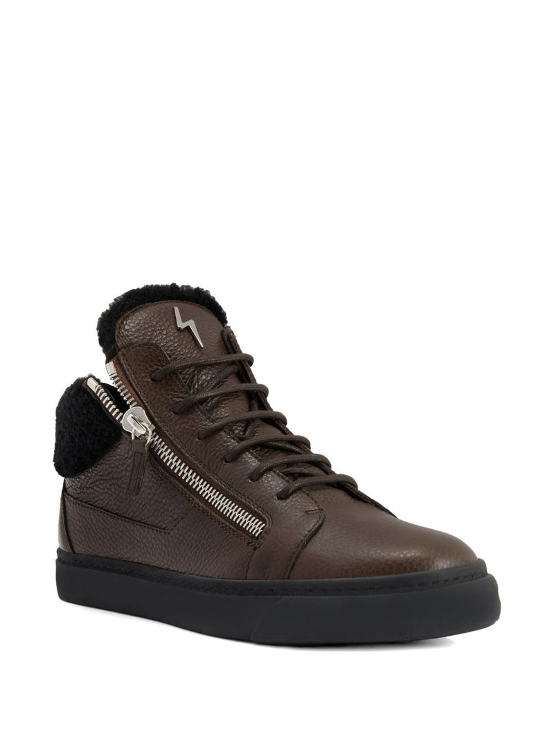 Giuseppe Zanotti Kriss zip leather sneakers outlook