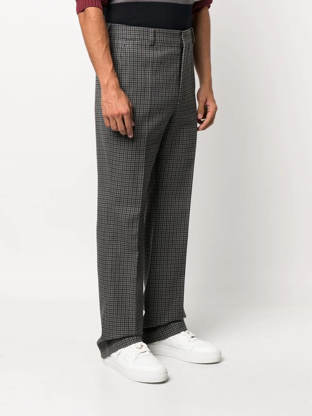 checked tailored trousers - 3